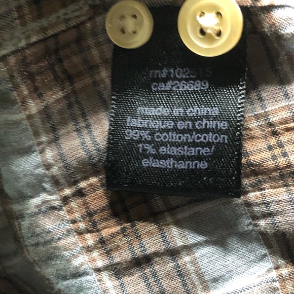 John Varvatos USA Medium Men Button Up Plaid Shirt - Picture 4 of 6